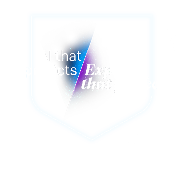 Imagen generada por IA del gráfico de escudo de IA